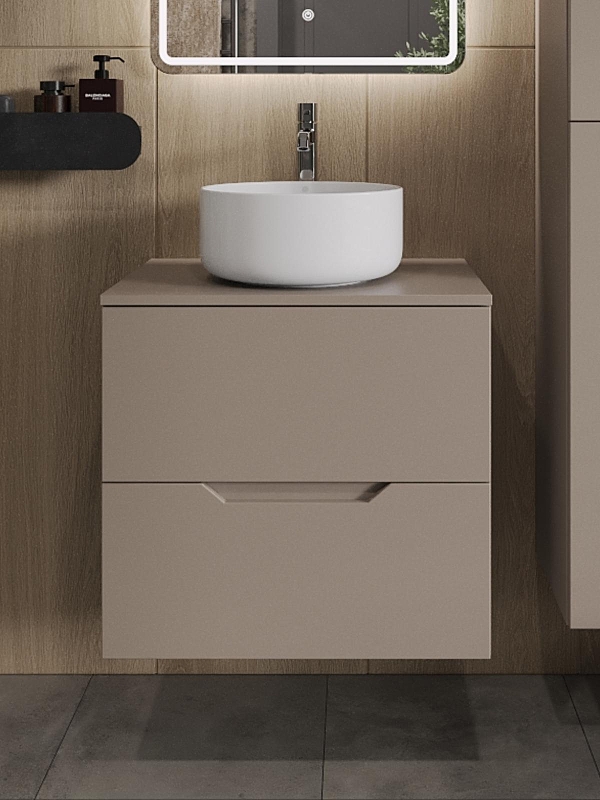 Тумба с раковиной Orange Line 60 Li-60TuLMDF+B07-345W подвесная 