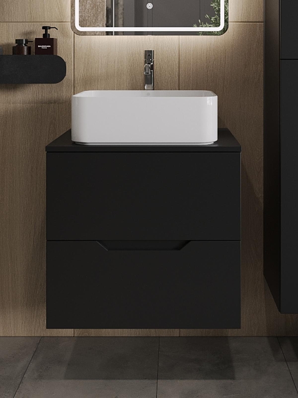 Тумба с раковиной Orange Line 60 Li-60TubMDF+B02-460W подвесная 