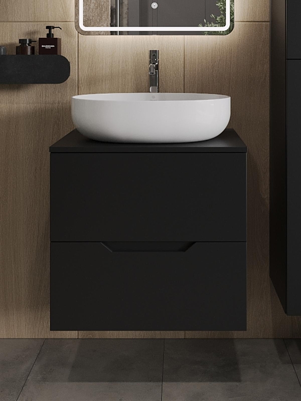 Тумба с раковиной Orange Line 60 Li-60TubMDF+B05-520W подвесная 