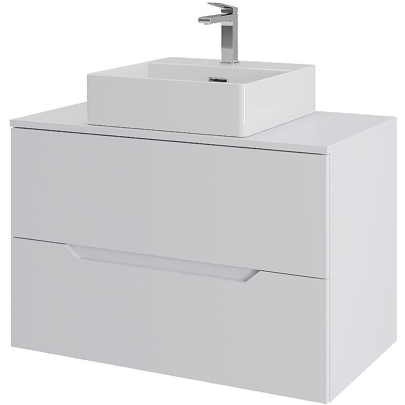 Тумба с раковиной Orange Line 80 Li-80TuwMDF+B04-405W подвесная 