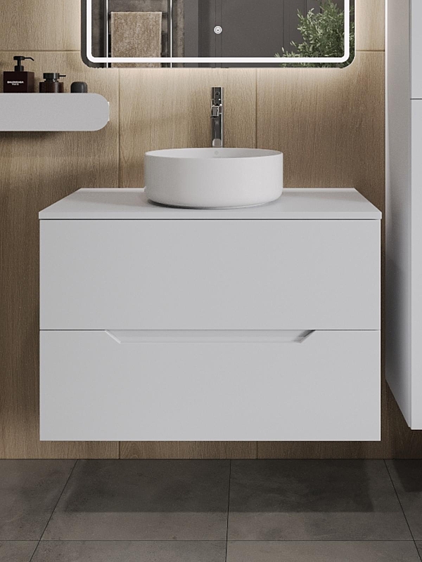 Тумба с раковиной Orange Line 80 Li-80TuwMDF+B09-360W подвесная 