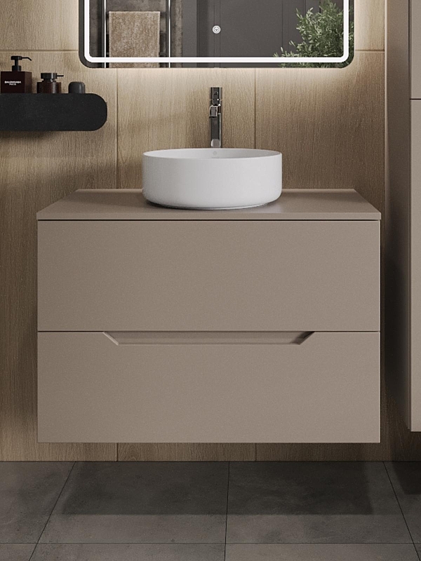 Тумба с раковиной Orange Line 80 Li-80TuLMDF+B09-360W подвесная 