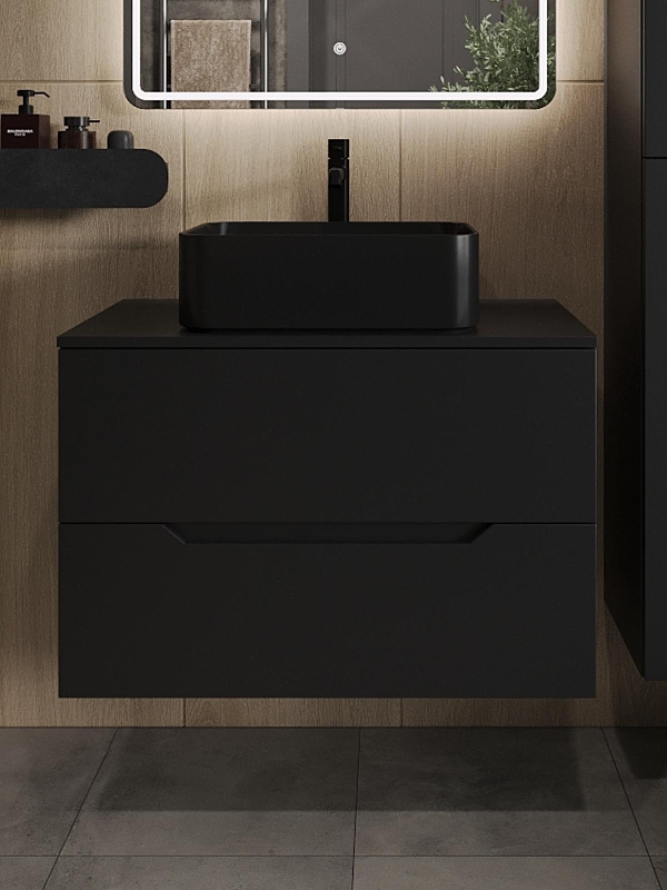 Тумба с раковиной Orange Line 80 Li-80TubMDF+B02-460MB подвесная 