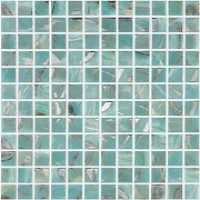 Стеклянная мозаика Vidrepur Oasis Turquoise №7103 на сетке 25x25 см