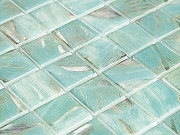 Стеклянная мозаика Vidrepur Oasis Turquoise №7103 на сетке 25x25 см-1