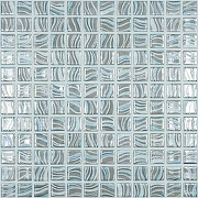 Стеклянная мозаика Vidrepur Glitter Grey №7804 на сетке 25x25 см