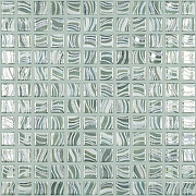 Стеклянная мозаика Vidrepur Glitter Jade №7806 на сетке 25x25 см