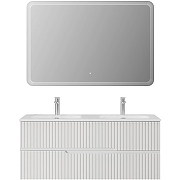 Тумба под раковину Cezares Duet-N 120 DUET-N-1200-2C-SO-2-BL подвесная Bianco Lucido-7