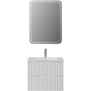 Тумба под раковину Cezares Duet-N 60 DUET-N-600-2C-SO-BL подвесная Bianco Lucido-6