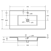 Раковина Cezares Plane 90 CZR-8002-90 Белая-5