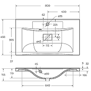 Раковина BelBagno 70 BB700/450-LV-ART-AST-NERO Черная матовая