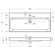 Раковина BelBagno Marino-Cer 100 BB-8078-100 Белая-5