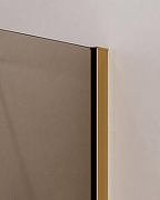 Душевой уголок Cezares Slider 90x80 SLIDER-AH-1-80-80/90-BR-BORO профиль Брашированное золото стекло бронзовое-2