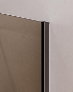 Душевой уголок Cezares Slider 90x80 SLIDER-AH-1-80-80/90-BR-GM профиль Оружейная сталь стекло бронзовое-2