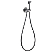 Гигиенический душ со смесителем Abber Wasser Kreis AF8125NG Оружейная сталь-1
