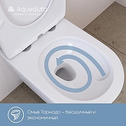 Унитаз подвесной Aqueduto Ovo Plus OVOT0210 Белый глянцевый с сиденьем Микролифт-7