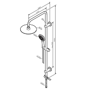 Душевая система AM.PM Crave F079C000 Хром-11