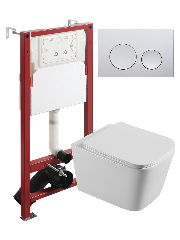 Комплект унитаза с инсталляцией Agger ATI04100+APB100 