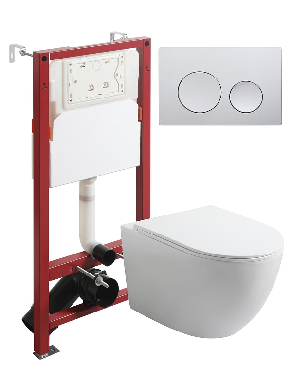 Комплект унитаза с инсталляцией Agger ATI07150+APB100 