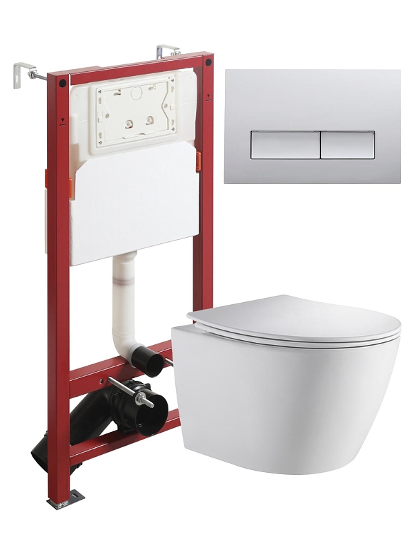Комплект унитаза с инсталляцией Orange CI07-150W+APB200 