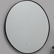 Зеркало Fixsen Led 60 FX-1060B с подсветкой Черное с сенсорным выключателем и диммером