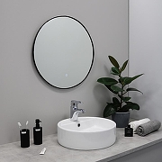 Зеркало Fixsen Led 60 FX-1060B с подсветкой Черное с сенсорным выключателем и диммером-2