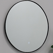 Зеркало Fixsen Led 70 FX-1070B с подсветкой Черное с сенсорным выключателем и диммером