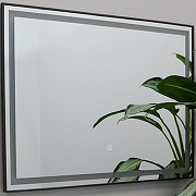 Зеркало Fixsen Led 120х80 FX-2120F с подсветкой Графит с сенсорным выключателем и диммером