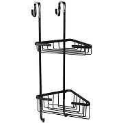 Полка корзина Fixsen Hotel FX-853B-2 угловая Черная матовая