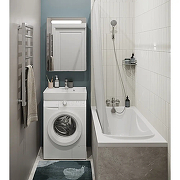 Раковина Santek Клио 60x51 1WH501784 на стиральную машину Белая-6