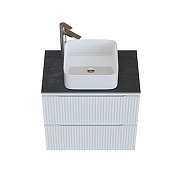 Тумба под раковину Aquanet Джейн 70 335423 подвесная Белая матовая-21