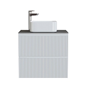 Тумба под раковину Aquanet Джейн 70 335423 подвесная Белая матовая-22