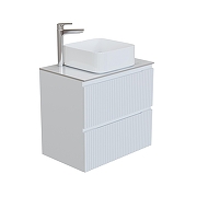 Тумба под раковину Aquanet Джейн 70 335423 подвесная Белая матовая-23