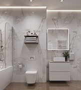 Тумба под раковину Aquanet Джейн 70 335423 подвесная Белая матовая-29