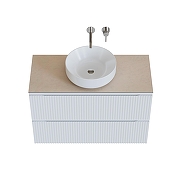 Тумба под раковину Aquanet Джейн 100 335426 подвесная Белая матовая-18