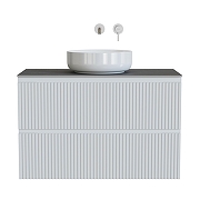 Тумба под раковину Aquanet Джейн 100 335426 подвесная Белая матовая-22