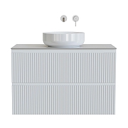 Тумба под раковину Aquanet Джейн 100 335426 подвесная Белая матовая-25