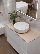 Тумба под раковину Aquanet Джейн 100 335426 подвесная Белая матовая-26