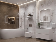 Тумба под раковину Aquanet Джейн 100 335426 подвесная Белая матовая-37