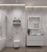 Тумба под раковину Aquanet Джейн 100 335426 подвесная Белая матовая-38