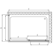 Душевой уголок Vincea Alpha 110x80 VSR-3AL8011CLGM профиль Вороненая сталь стекло прозрачное-4