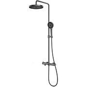 Душевая система Vincea Rim VSFS-2RM1GM Вороненая сталь