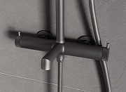 Душевая система Vincea Rim VSFS-2RM1GM Вороненая сталь-2