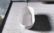 Ванна из искусственного камня Vincea 170x80 VBT-4S04MW Белая матовая без гидромассажа-5
