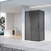 Душевой уголок Vincea Como-N 130x100 VSR-4CN1013CGB профиль Черный стекло тонированное-1