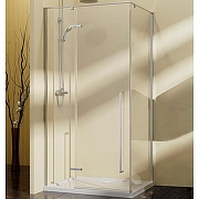 Душевой уголок Vincea Slim-N 100x90 VSR-5SN9010CL профиль Хром стекло прозрачное