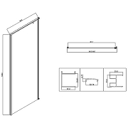 Душевой уголок Vincea Slim-N 100x90 VSR-5SN9010CL профиль Хром стекло прозрачное-3