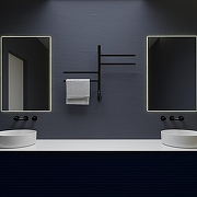 Электрический полотенцесушитель Vincea 43х60 VTD-1S1CBE Черный матовый-2