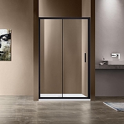 Душевая дверь Vincea Garda 110 VDS-1G110CLB профиль Черный стекло прозрачное-1