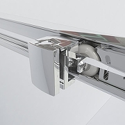 Душевая дверь Vincea Garda 110 VDS-1G110CLB профиль Черный стекло прозрачное-4